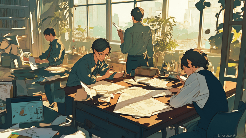 学習時間に計画中